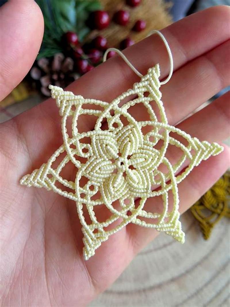 Macrame Snowflake Pattern