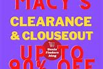 Macy's Clearance Sale
