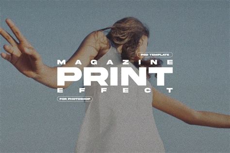Magazine Effect Photoshop Template