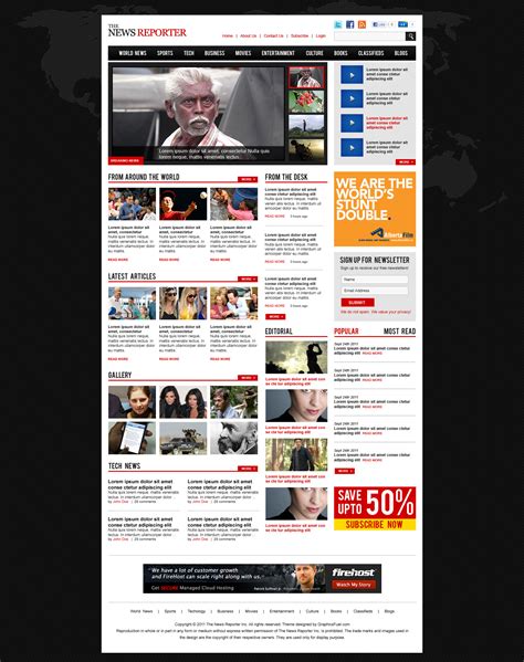Magazine Template Wordpress