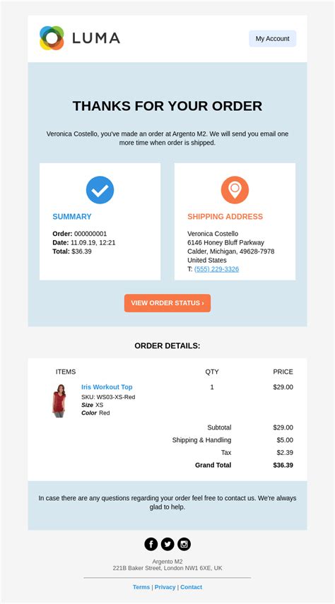 Magento 2 Email Templates