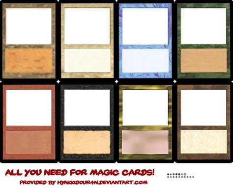 Magic Card Printing Template