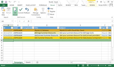 Mailchimp Import Template