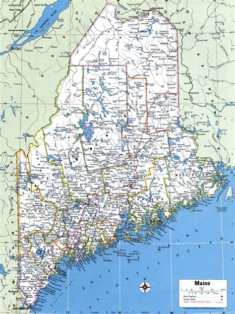 Maine Map Printable