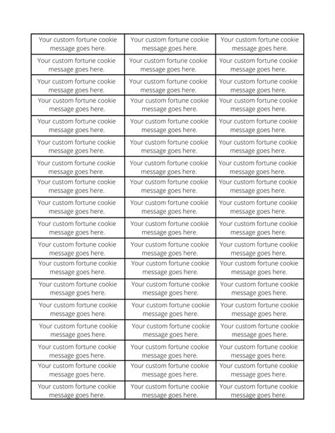 Make Your Own Fortune Cookie Bible Message Printable
