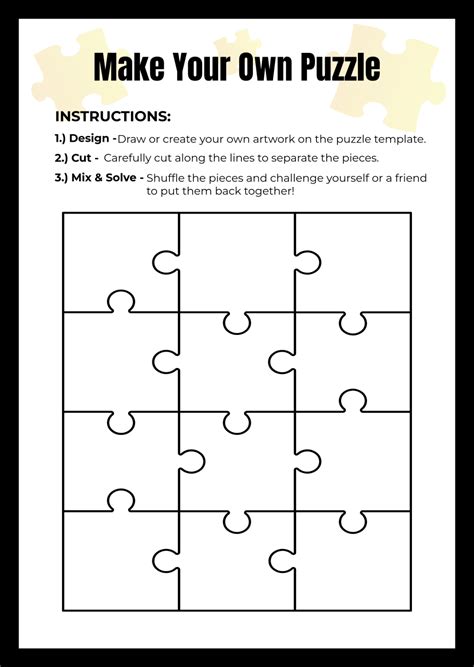 Make Your Own Jigsaw Puzzle Printable