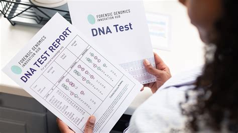 Man Looking at DNA Test Results