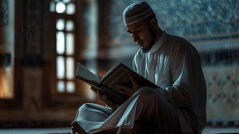Man reading Quran