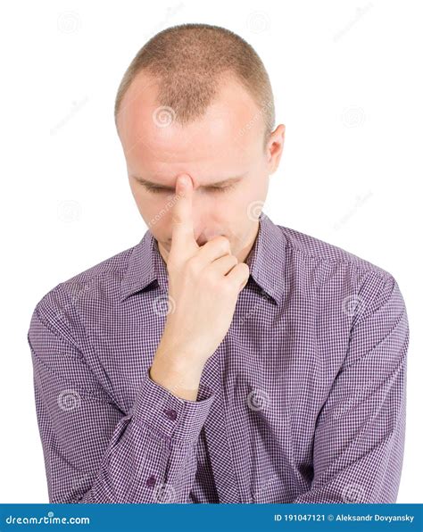 Man thinking about emotions