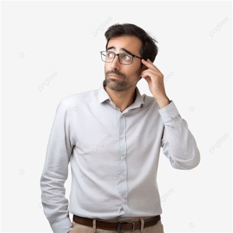 Man thinking clearly