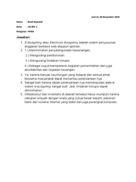 Manfaat E-Budgeting