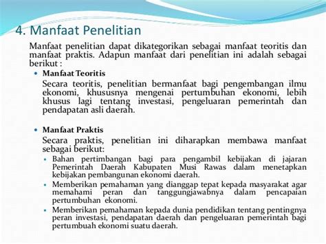Manfaat Teoritis