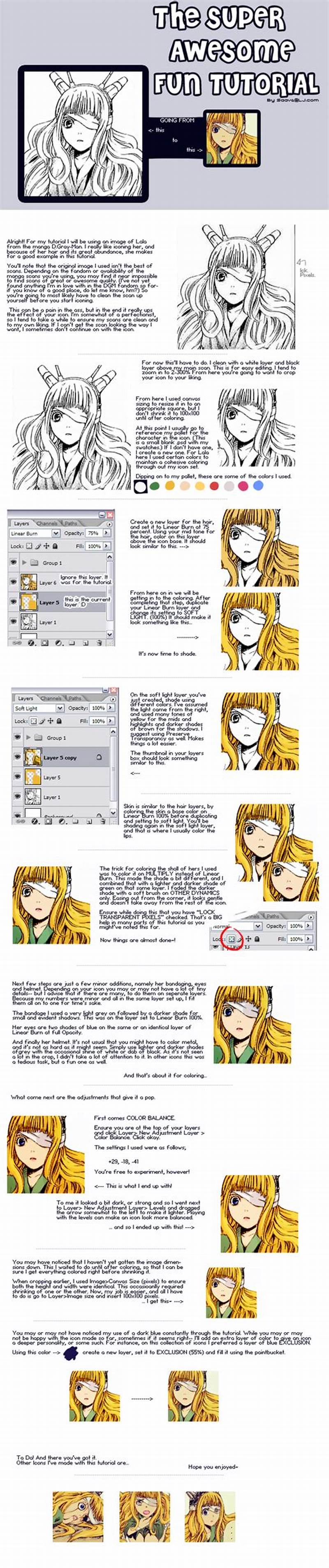 Manga Coloring Tutorial
