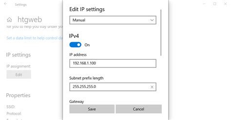 Manual IP Settings Windows 11