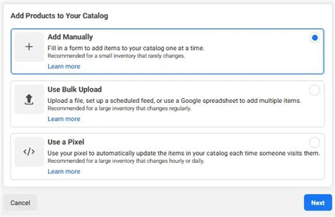 Manually Upload Multiple Images Product Catalog Facebook