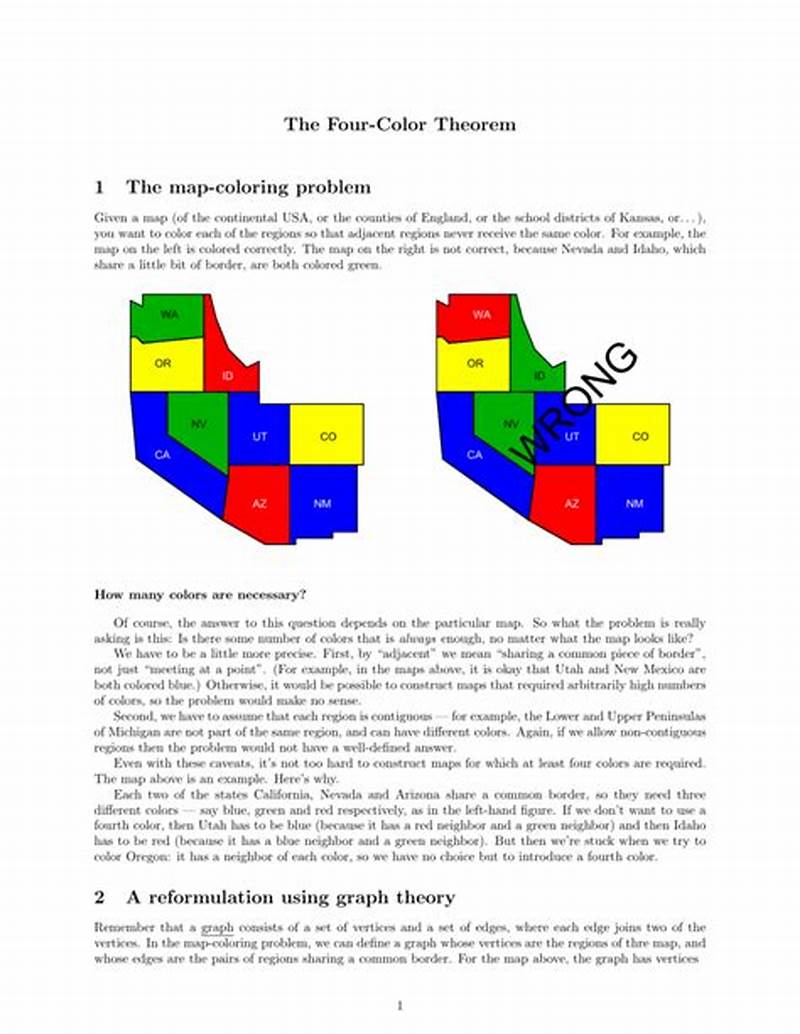 Map Coloring Theorem