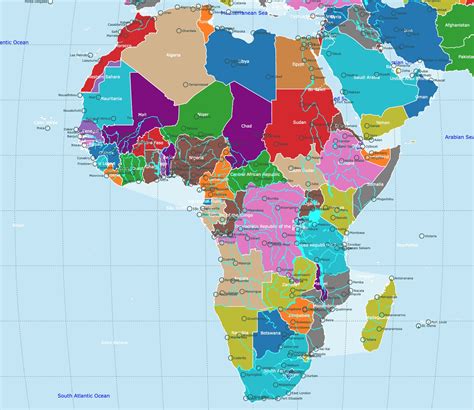Map Of Africa Printable