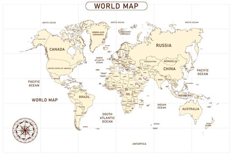 Map Printable World