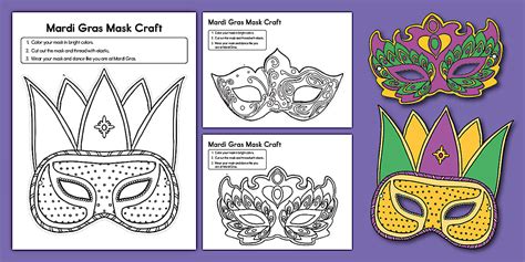 Mardi Gras Mask Templates