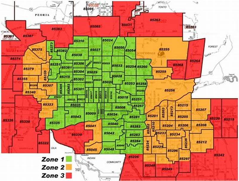 Maricopa County Zip Code Map Printable