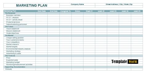 Marketing Plan Free Template