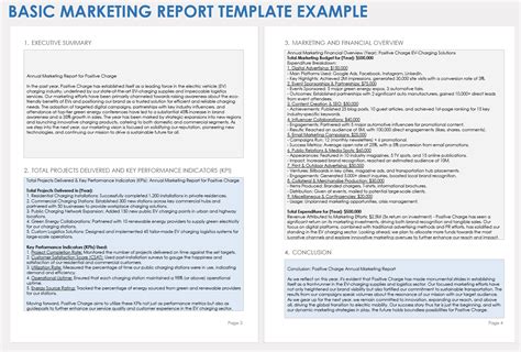 Marketing Reports Template