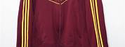Maroon and Gold Adidas Tracksuit