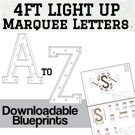 Marquee Letter Template Free