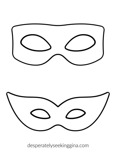 Mask Template Mardi Gras