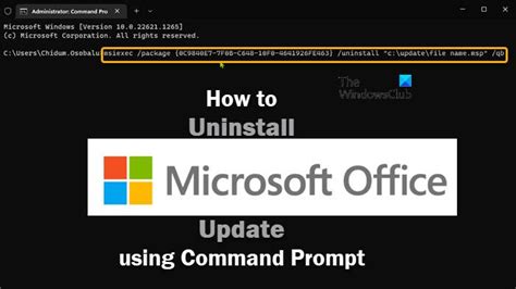 Mastering Office Updates Command Line Uninstall