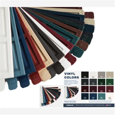 Mastic Shutters Color Chart