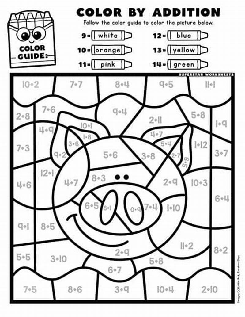 Math Coloring Pages Addition