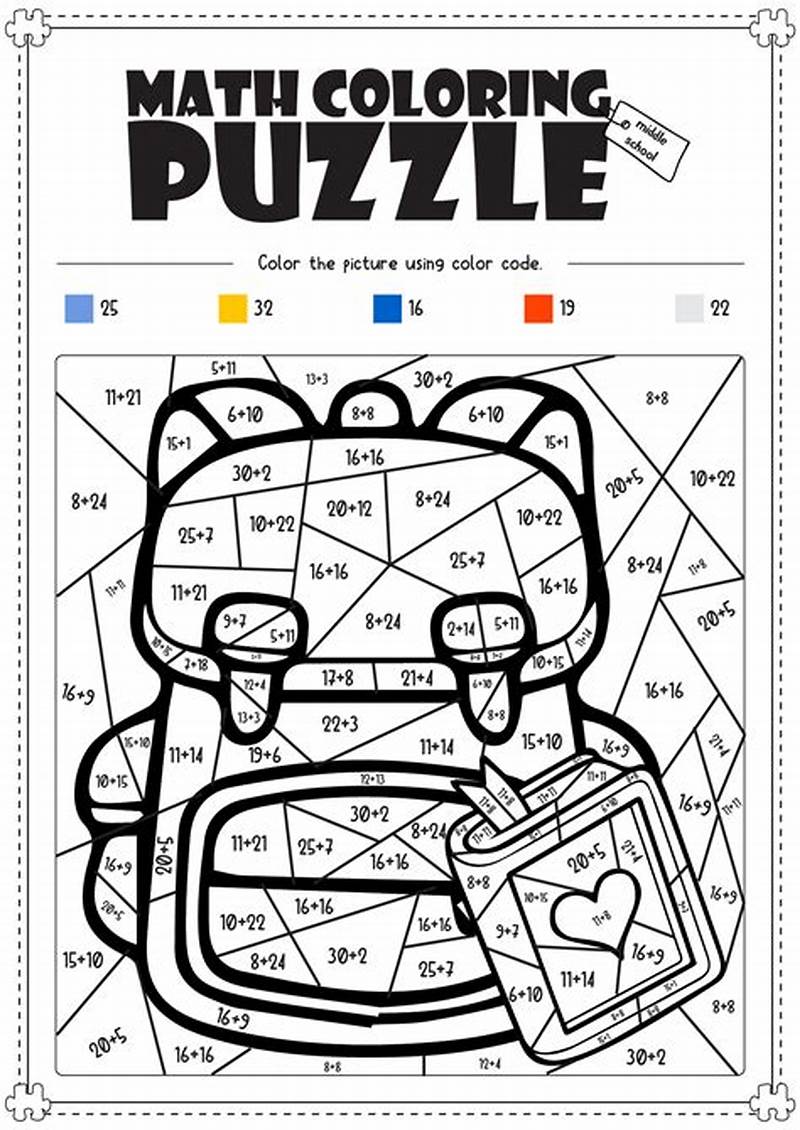 Math Coloring Puzzles