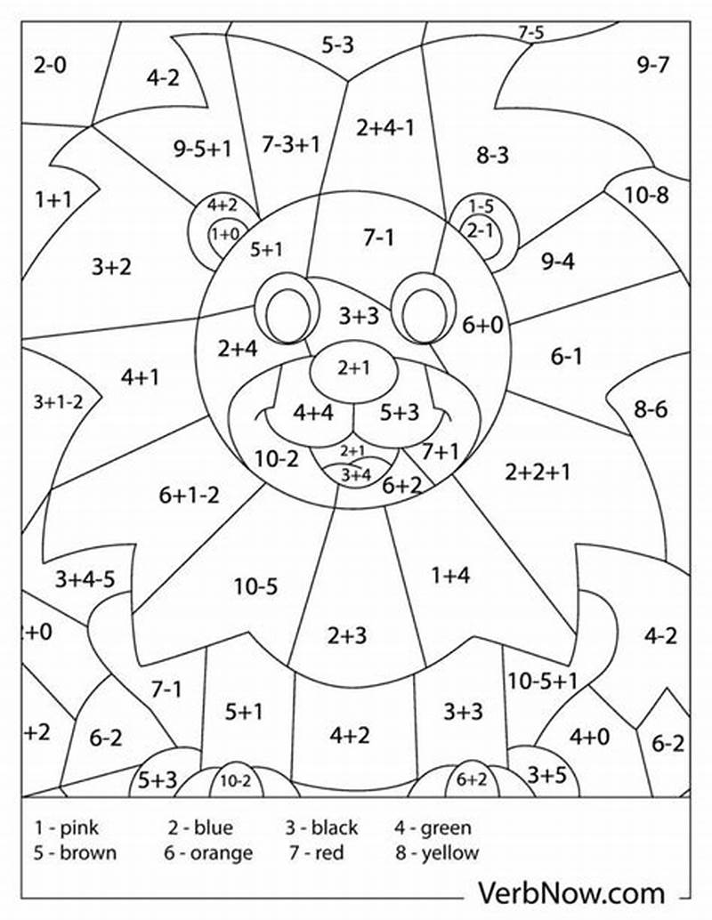 Math Fact Coloring Sheets