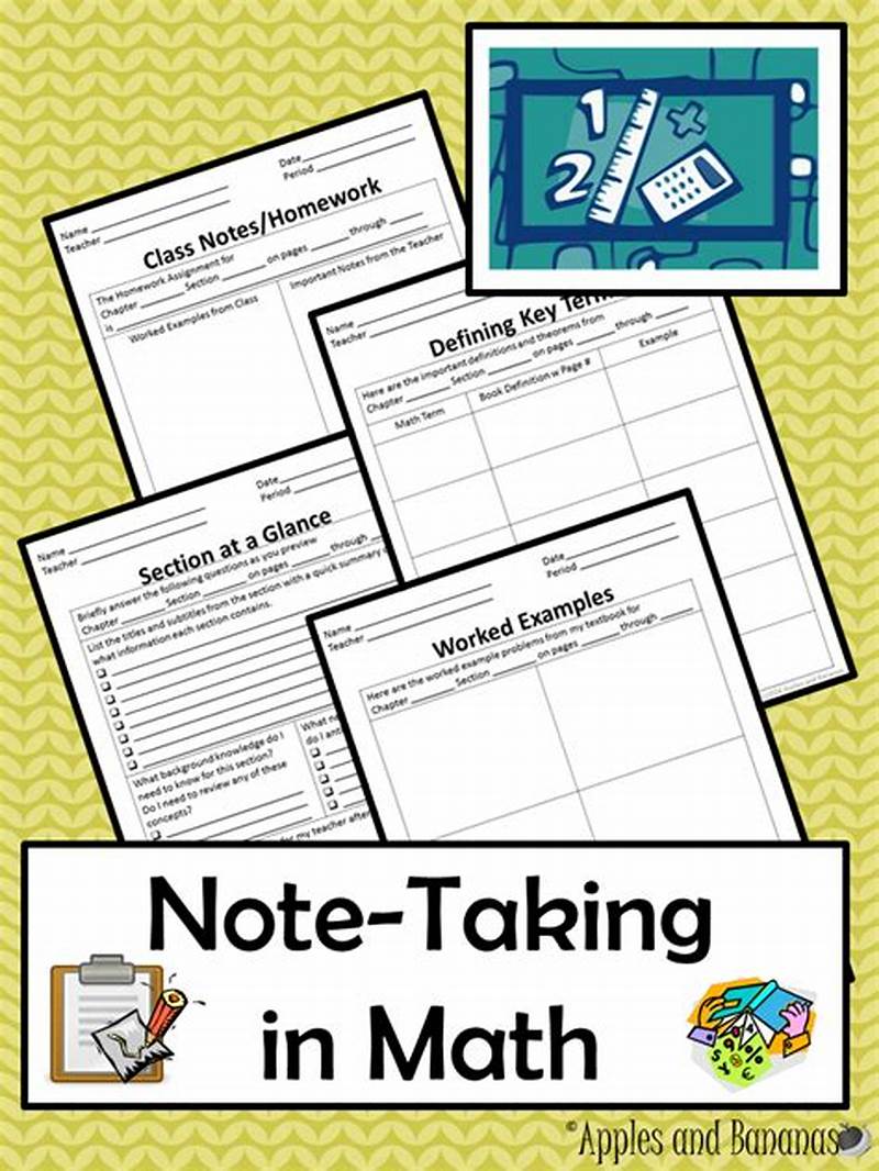 Math Notes Template