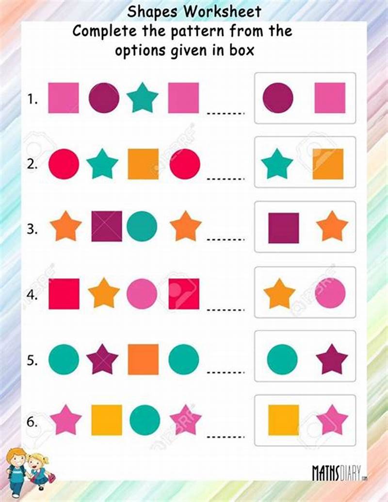 Math Pattern Sheets