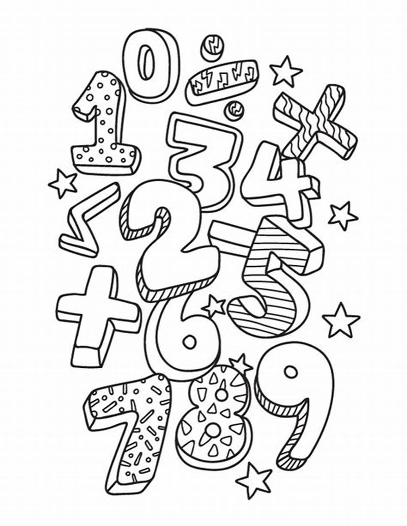Math Printable Coloring Pages