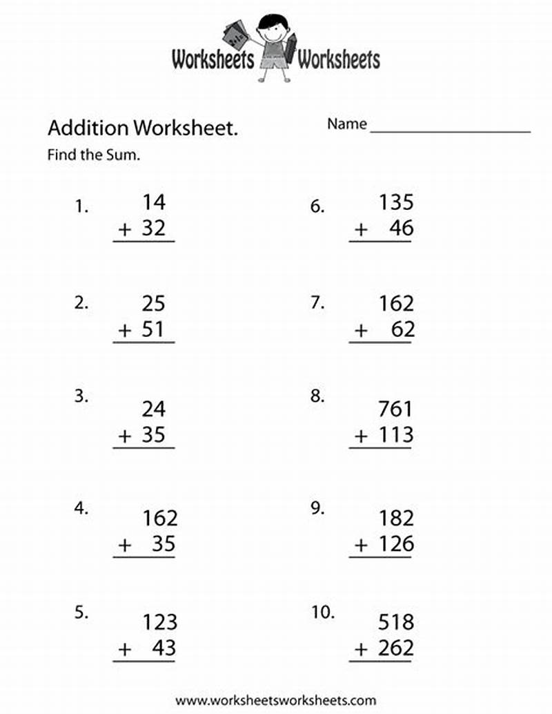 Math Printable Worksheet