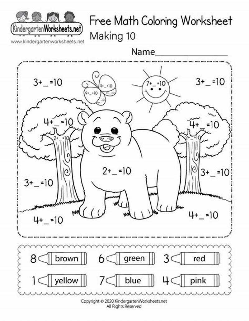 Math Worksheets Coloring