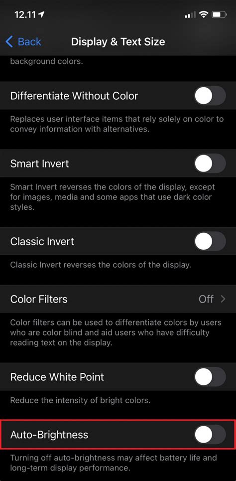 Matikan Auto-Brightness di Settings iPhone