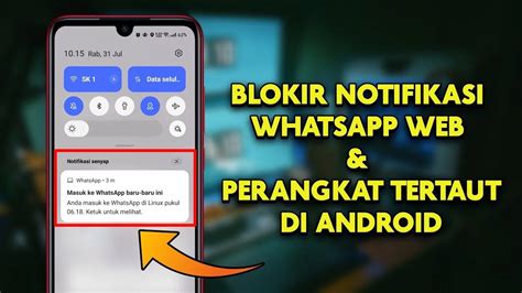 Matikan Notifikasi
