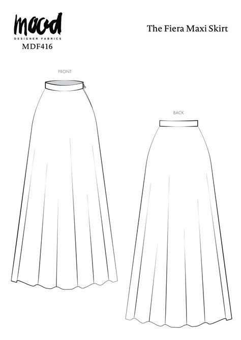 Maxi Skirt Template