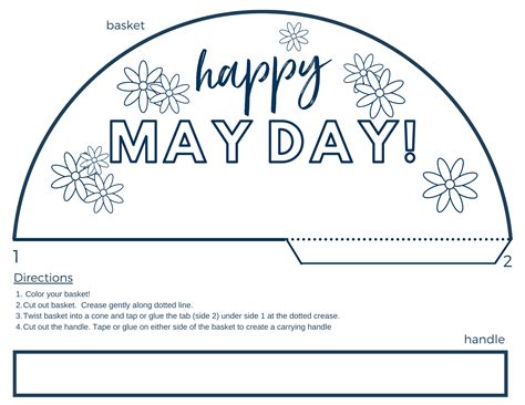 May Day Basket Template