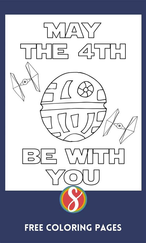 May The 4th Be With You Coloring Sheet