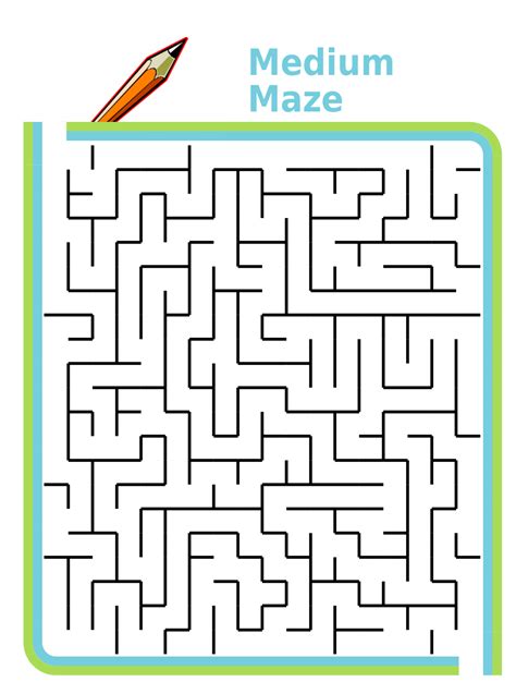 Maze Printable Medium
