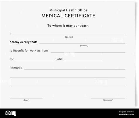 Medical sick leave form