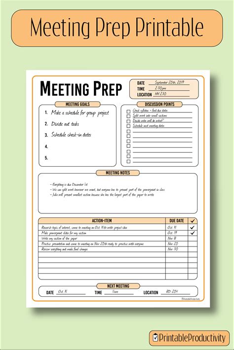 Meeting Prep Template