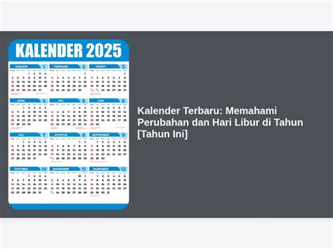 Memahami 'Tahun Kalender'