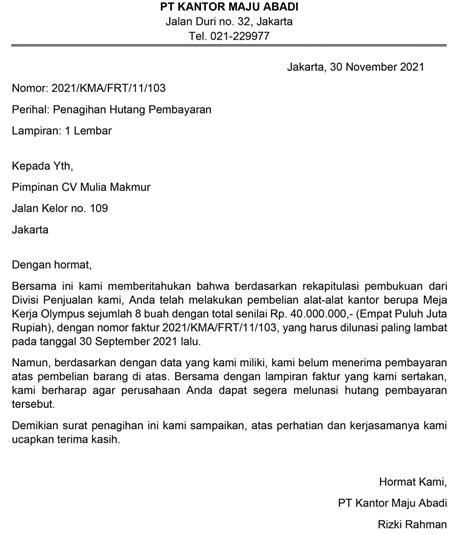Membaca Surat Tagihan