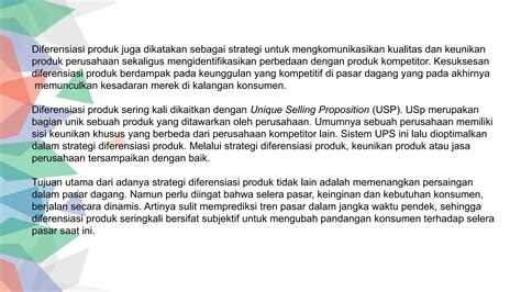 Membedakan Produk dari Kompetitor